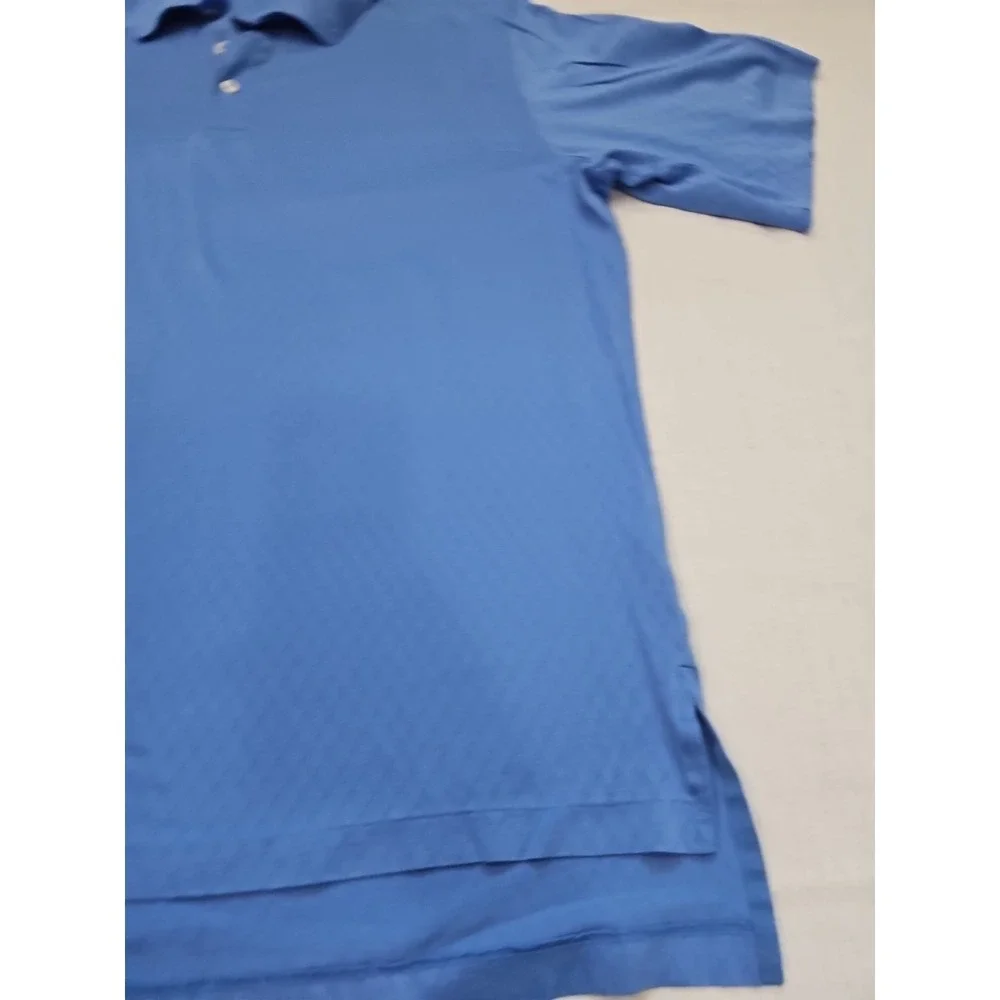 Polo by Ralph Lauren Golf Size Large Short Sleeve Polo Shirt Blue Cotton